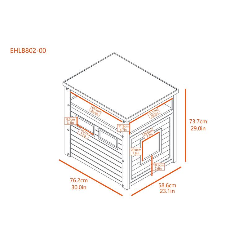 New Age Pet® ECOFLEX® Jumbo Litter Loo Litter Box Enclosure and End