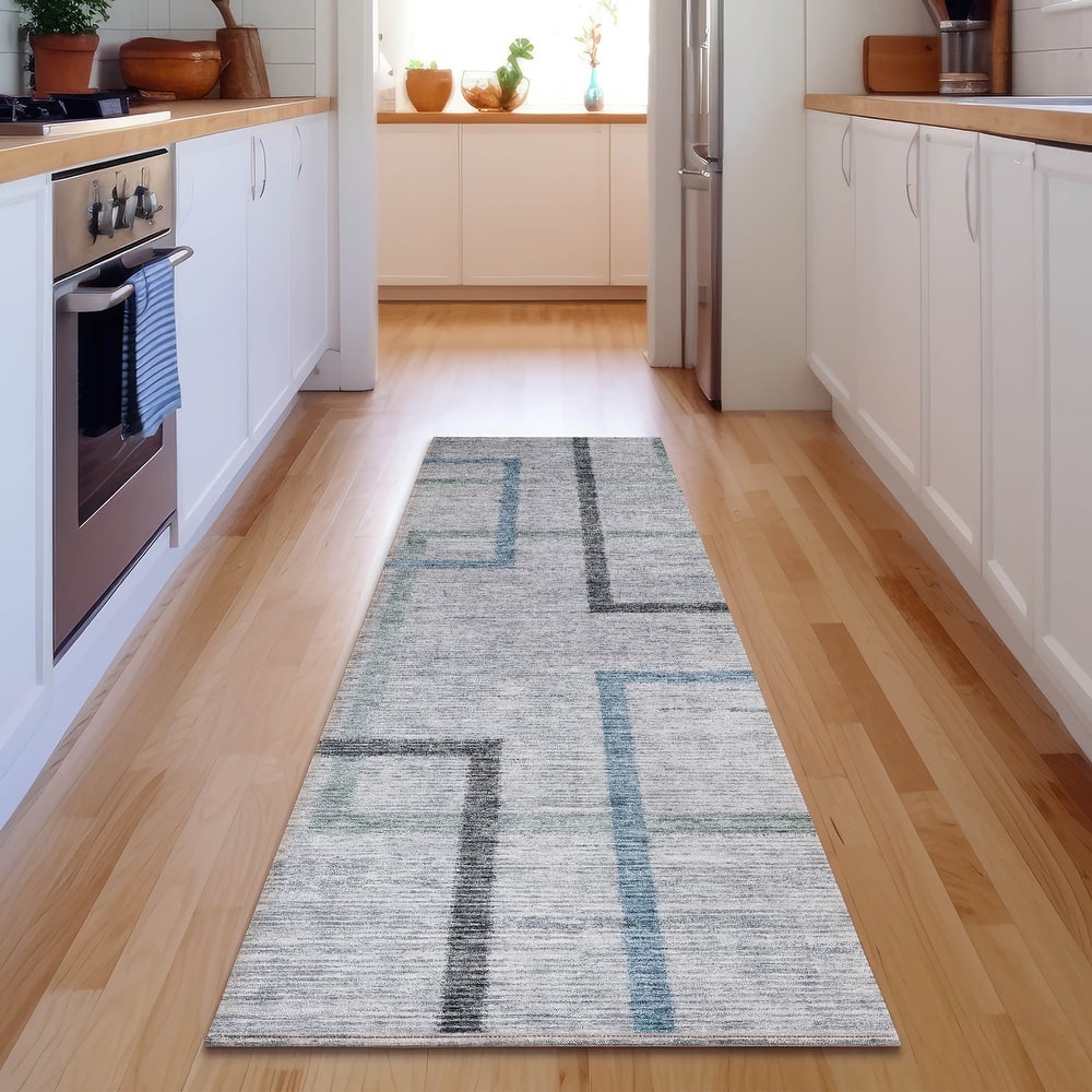 Premium Washable Super Soft Modern Kenzie Mayfield Rug