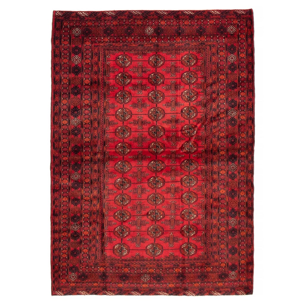 Teimani Red Rug 4'3" x 6'1" - 4'3 x 6'1
