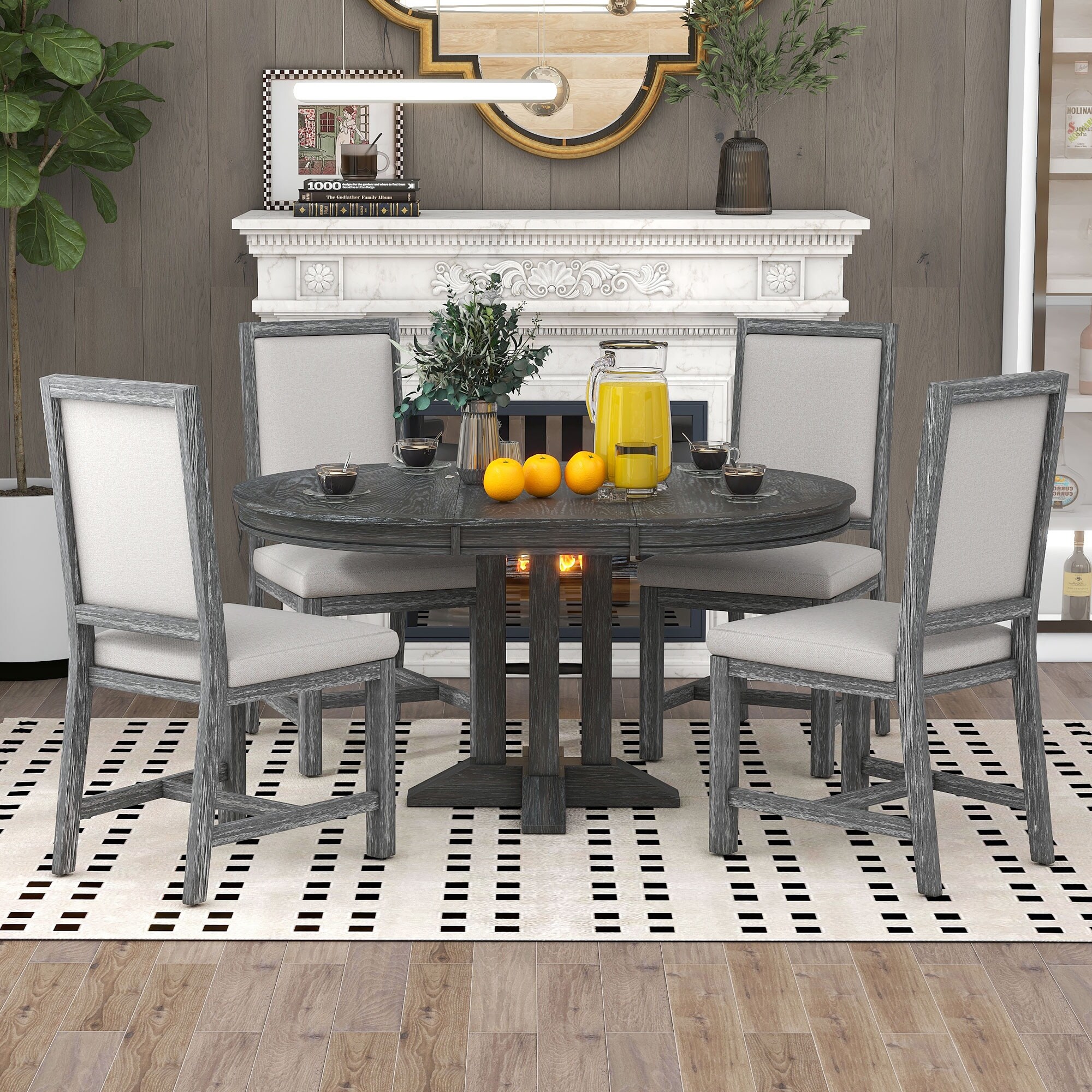 5 piece oval dining set discount