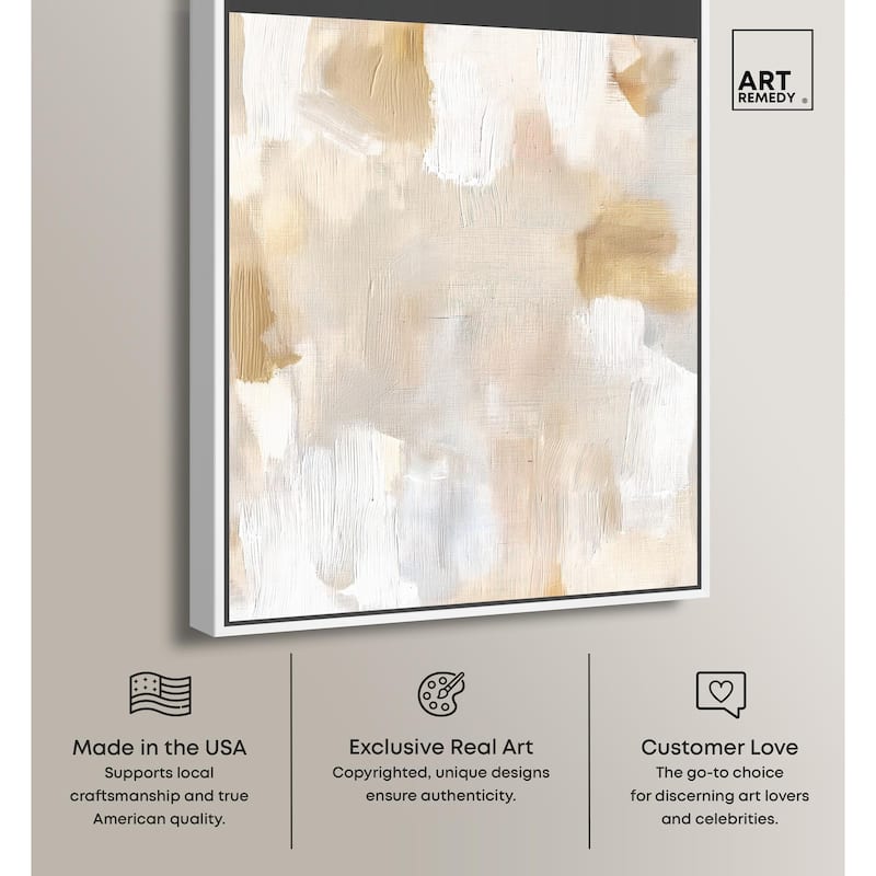 Beige and Cream I Canvas by Art Remedy