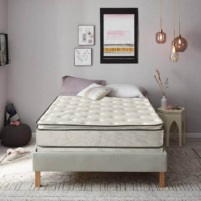 Onetan 10-in. Pillow-top Innerspring Mattress and 4-in. Box Spring