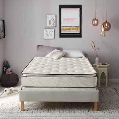 Onetan 10-in. Pillow-top Innerspring Mattress and 4-in. Box Spring