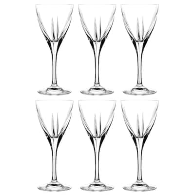 Majestic Gifts Inc. Glass Stemmed Red /White Wine Goblets-7.25oz-Set/6 - 3.25"