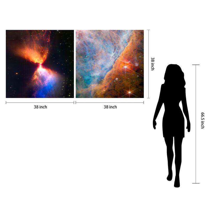 Empire Art Direct Celestial Wonders Printed Tempered Glass Wall Art - Multi-Color