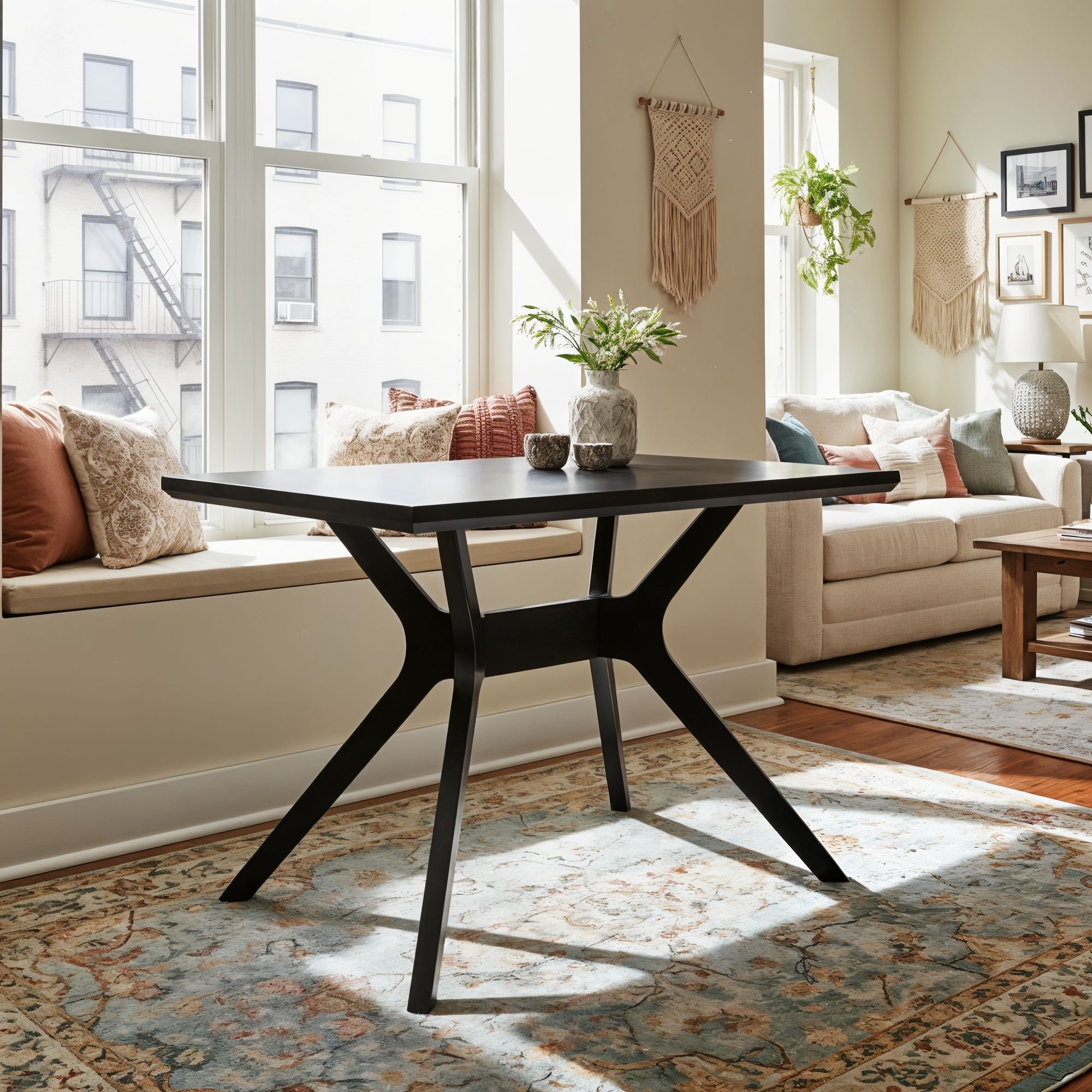 Cross Leg Rectangular Dining Table (48in / 1220mm) - 48"