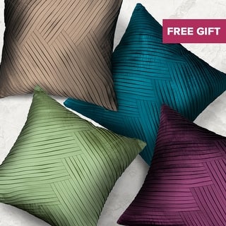 Solid Color Pillow Covers Throw Pillows Online At Modern Glam Solid Pleated Decorative Handmade Textured Throw Pillow Cover