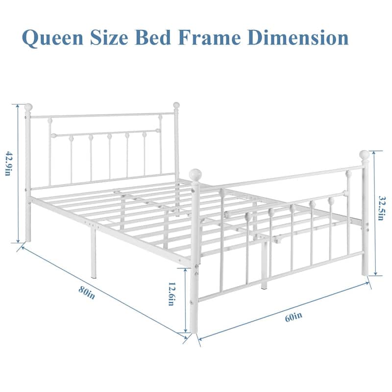 Taomika 3-pieces Bed Frame and Brown Nightstands Set -（Set of 3）