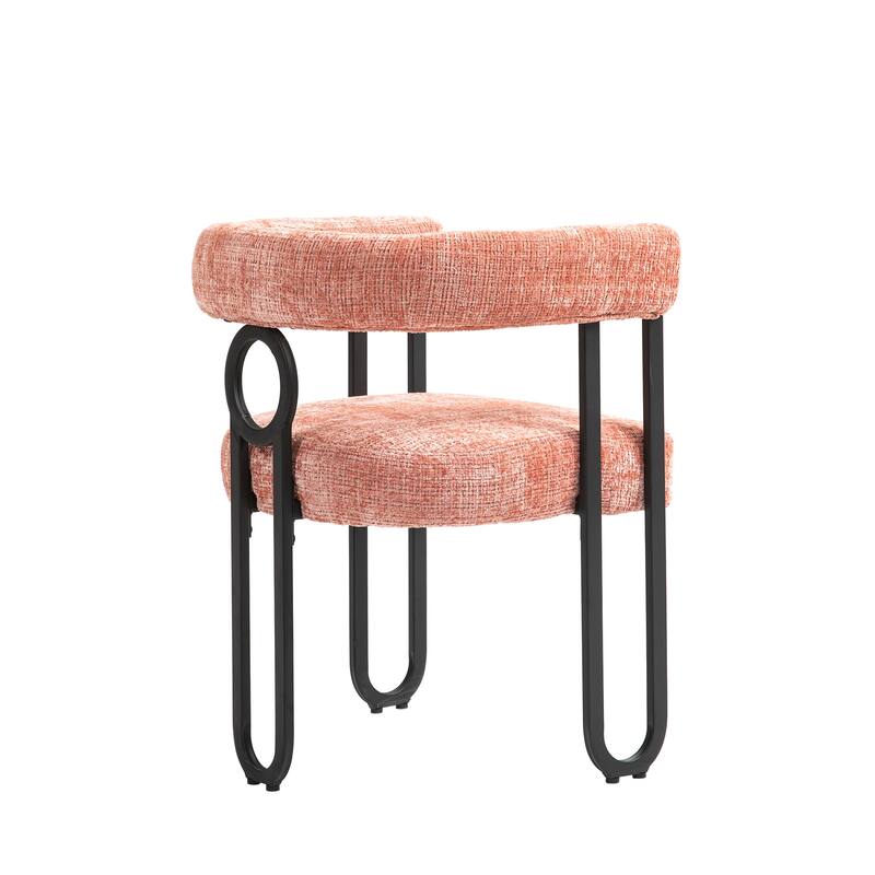 Fabric Upholstered Kitchen Side Dining Chair with Cushion, Backrest, Non Slip Feet for Dining Room Kitchen Living Room Bedroom