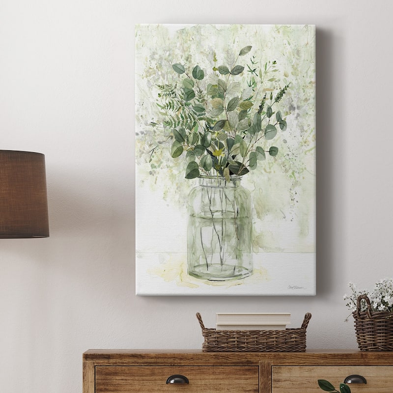 Delicate Greenery II Premium Gallery Wrapped Canvas - Ready to Hang