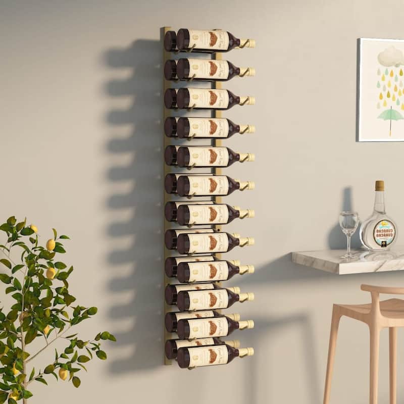 vidaXL Wall Wine Rack Wall Mounted Bottle Holder Storage Organizer for Pantry