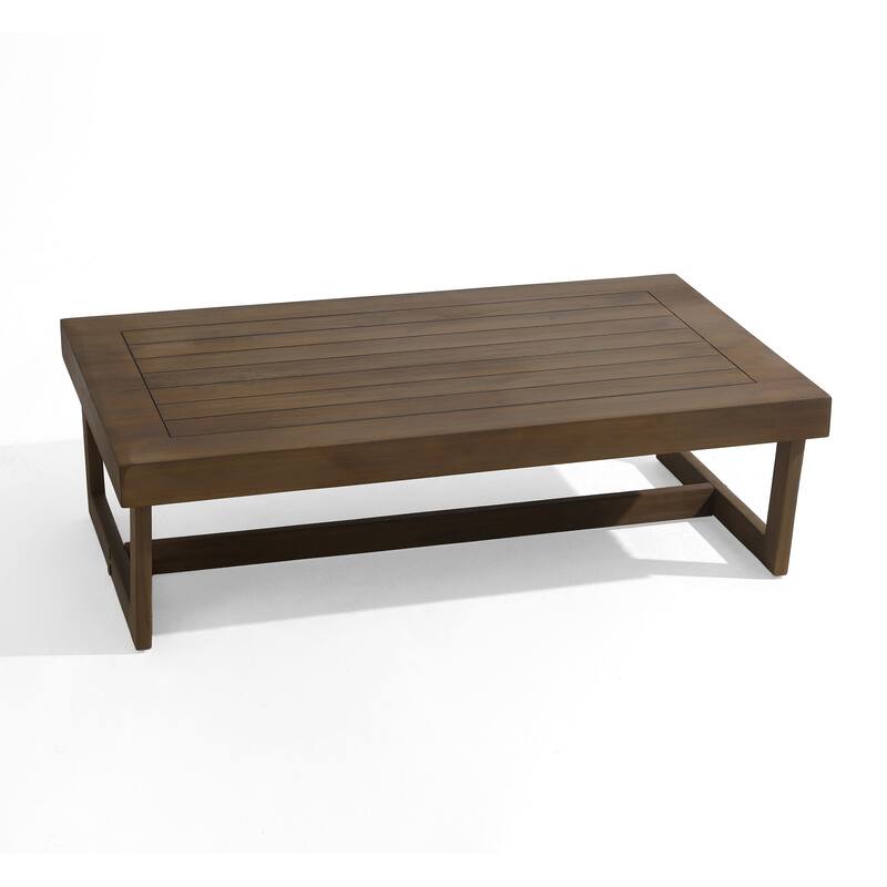 Rectangular Teak Outdoor Coffee Table for Patio