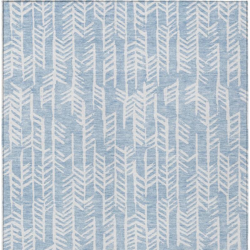 HomeRoots Tribal Transitional Rectangle Outdoor Rug
