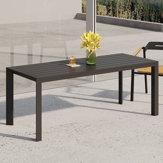 Templin Outdoor Aluminum Dining Table By Christopher Knight Home - On ...