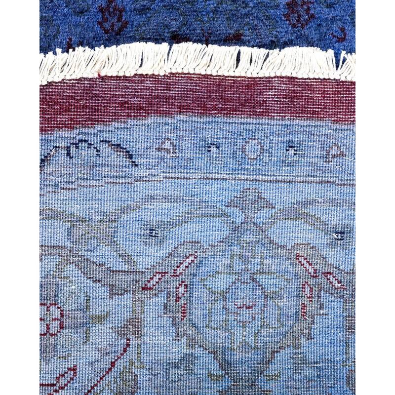 Fine Vibrance, One-of-a-Kind Hand-Knotted Area Rug - Gray, 6' 1" x 6' 3" - 6' 1" x 6' 3"