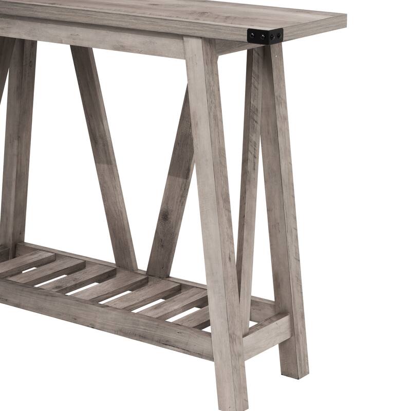 VredHom Console Table Sofa Table Entryway Table with Storage Shelf