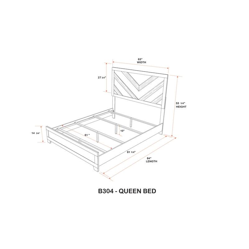 Napa Light Grey Wood Slim Profile Bed Frame