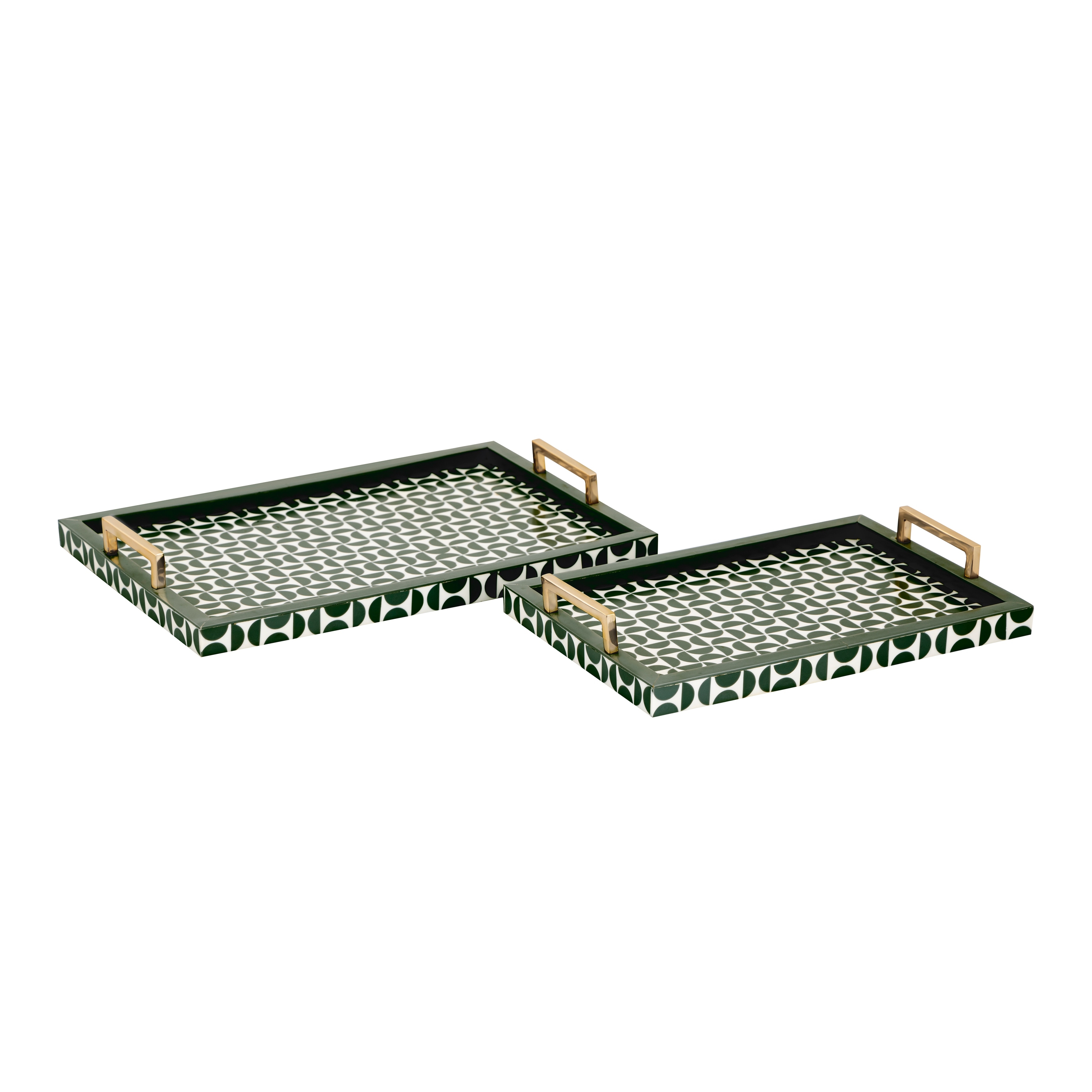 Elk Home Futrelle Dark Green Composite 18 Inch Wide Tray