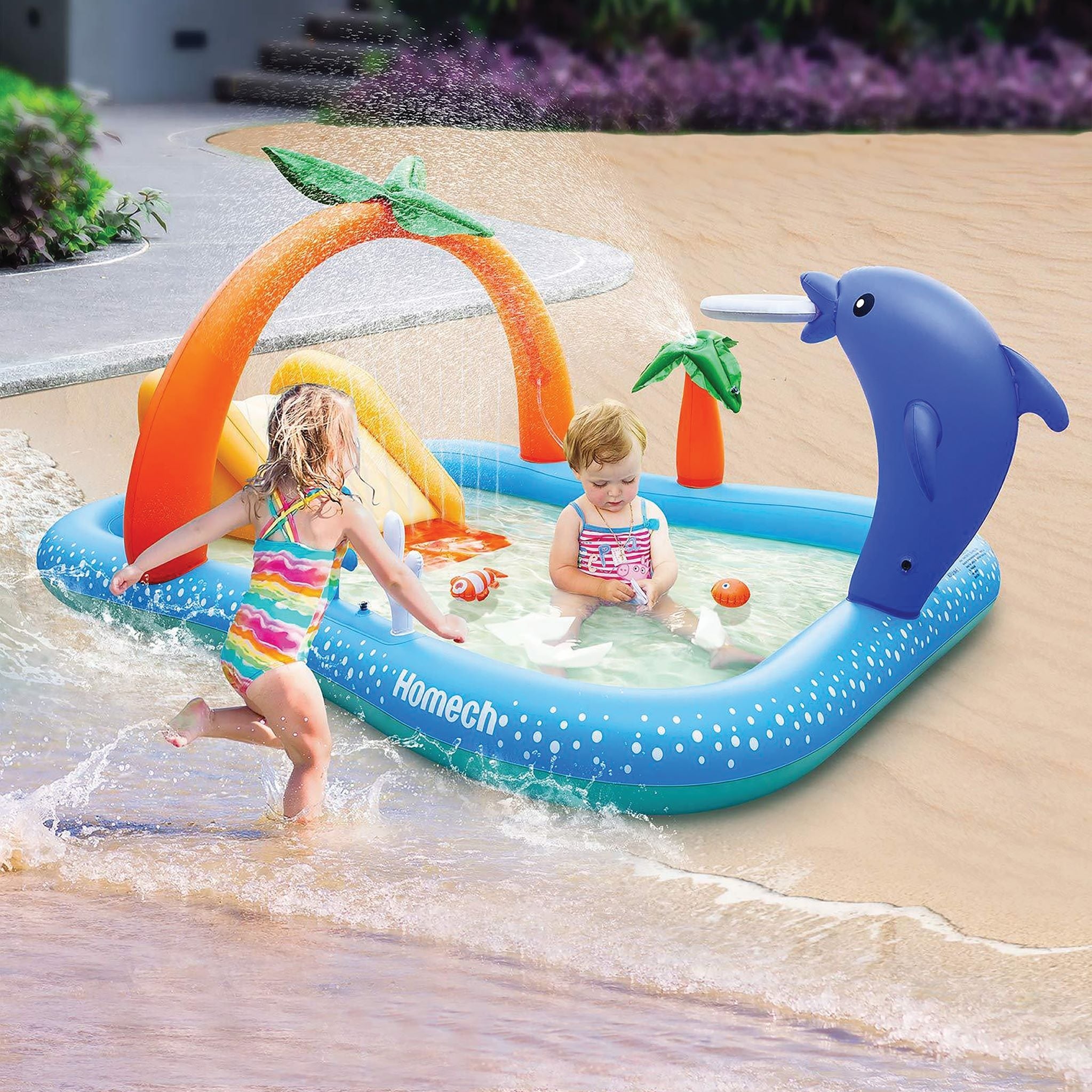 Homech Inflatable Play Center Pool 95 x 75 x 40 - Overstock - 35752137