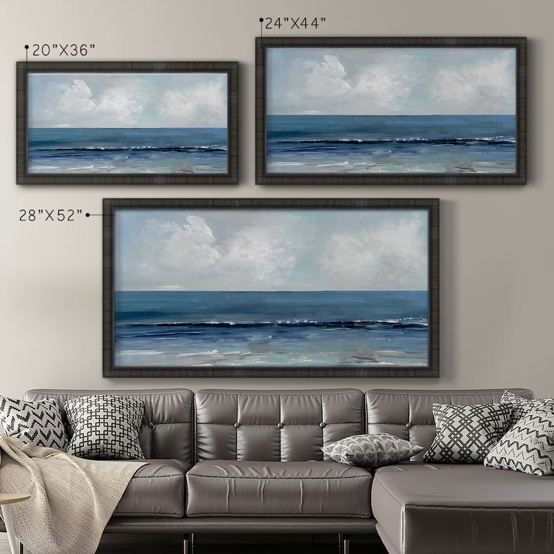 Blue Seas Premium Framed Canvas- Ready to Hang