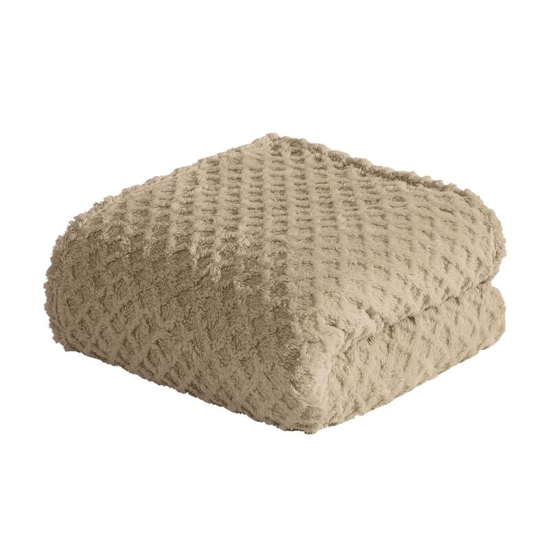 Swift Home Patterned Jacquard Plush Throw Blanket - 50" x 70"