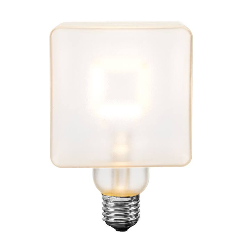 1 Pack LED Square Outdoor Patio Edison Replacement Bulbs, E26 Base - White
