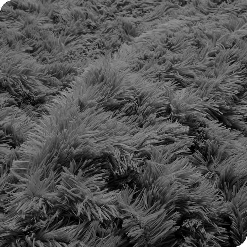 Bare Home Shaggy Faux Fur Duvet Cover