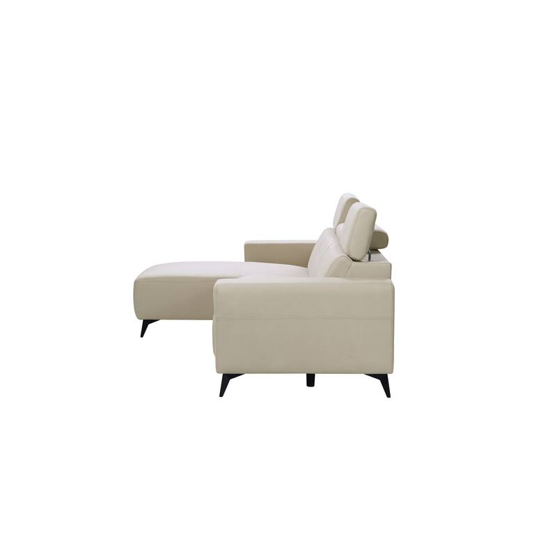 Pasargad Home Modern Bari Sectional Sofa with Push Back Functional