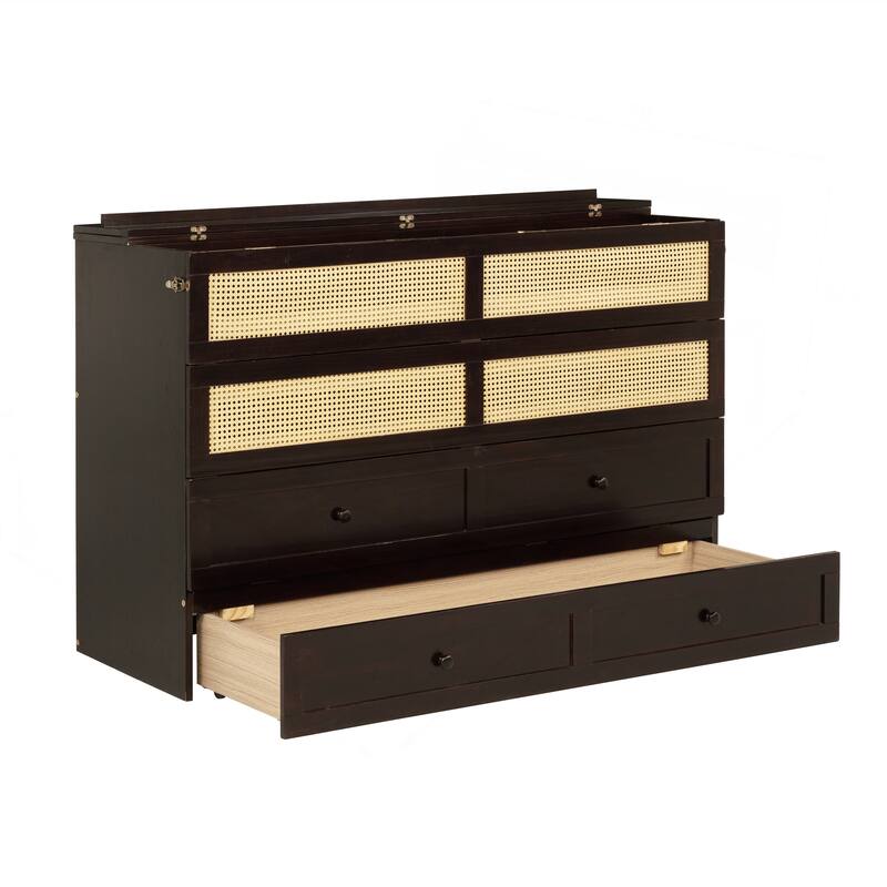 Versatile Queen Size Murphy Bed with Storage Functionality