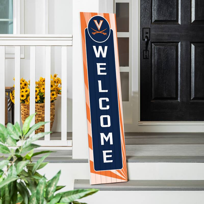 47" Porch Leaner Welcome Wall Sign, University of Virginia - Navy