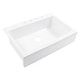 preview thumbnail 1 of 2, Parker Crisp White Fireclay 34" Single Bowl Quick-Fit Farmhouse Apron Front Drop-in Kitchen Sink with 4 Hole and Drain