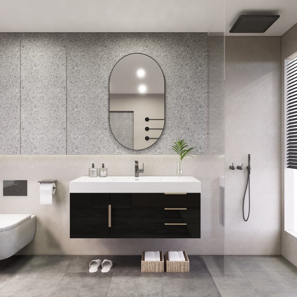 Noble 48" Wall Mounting Vanity with Reinforced Acrylic Sink