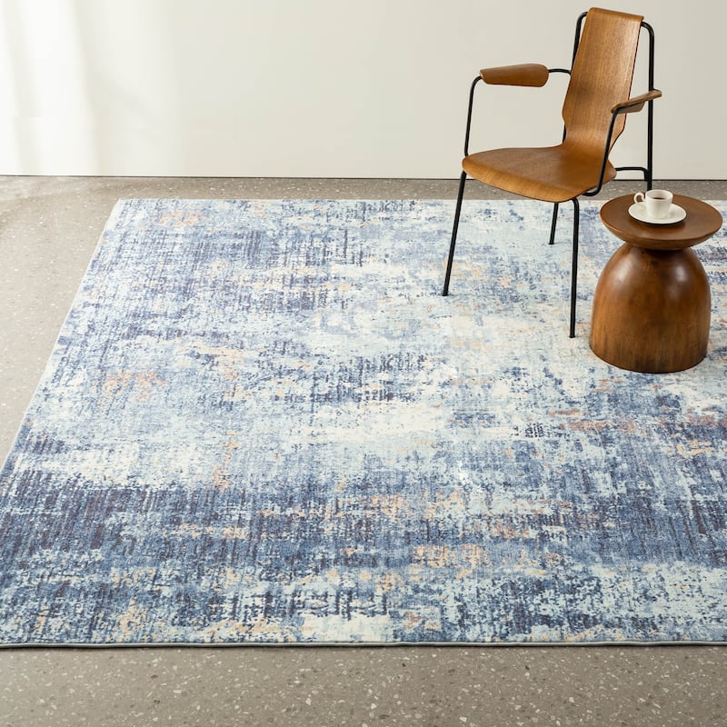 Glitzhome Modern Abstract Distressed Indoor/Outdoor Area Rugs