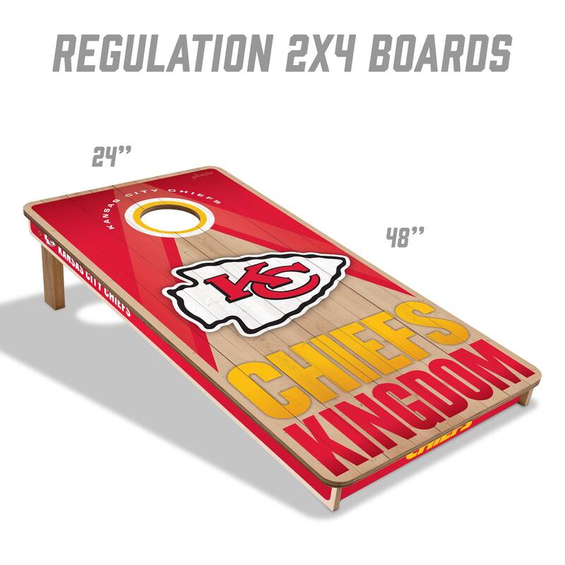 Kansas City Chiefs NFL 2x4 Professional Cornhole Board Set