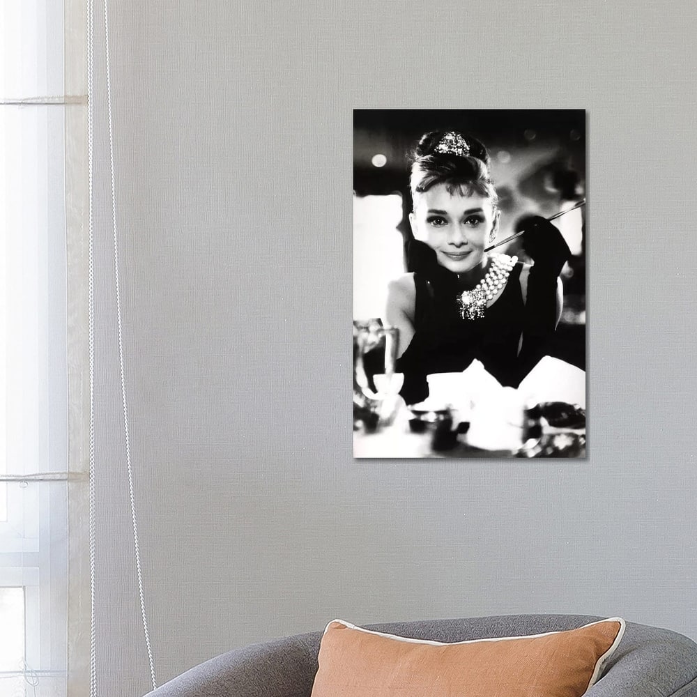 iCanvas "A Smiling Audrey Hepburn" by Radio Days Canvas Print