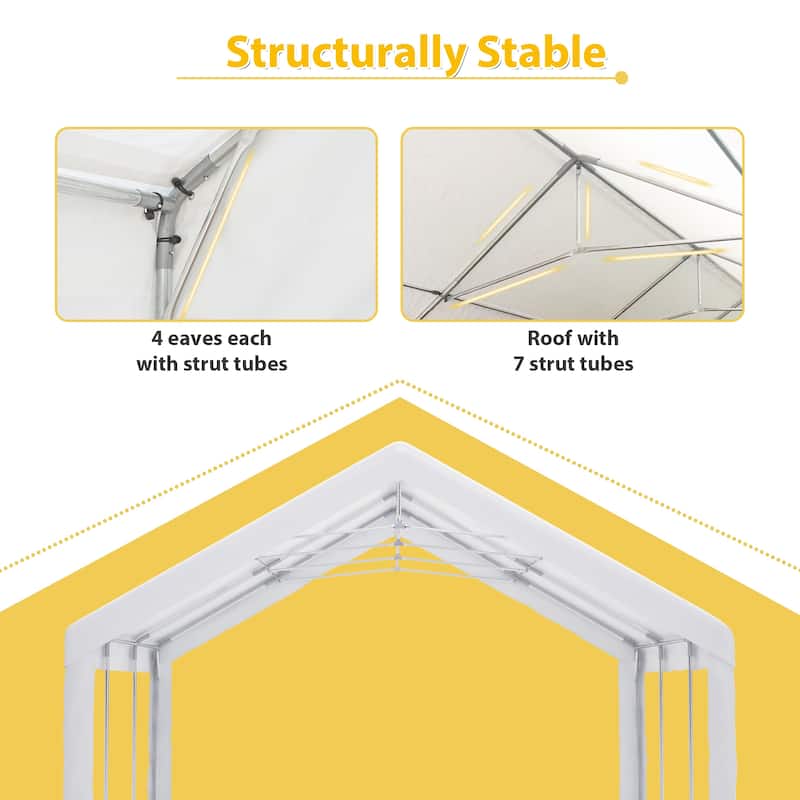 GDFStudio - Nashua Waterproof Event Protection Outdoor Gazebo Pavilion Shelter Tent