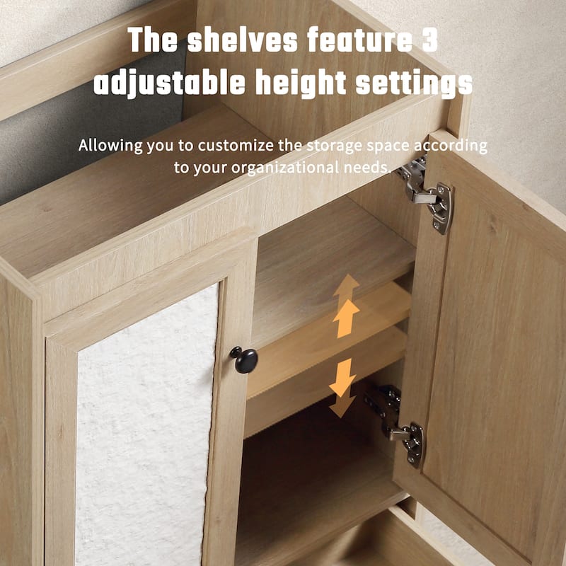 GDFStudio - Nathan Modern Freestanding Bathroom Vanity with Ceramic Sink and Soft-Close Storage Drawer