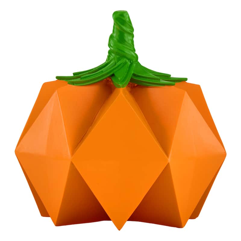National Tree Company 6" Orange Halloween Origami Pumpkin Tabletop Decoration - 6 in