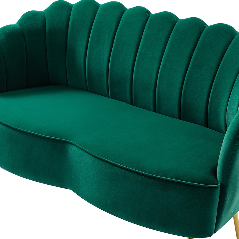 Xabier 52''Loveseat with Flower Shaped Back Design