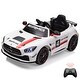 preview thumbnail 1 of 19, Ride on Car for Kids with Remote Contorl, 12V Licensed Benz AMG White