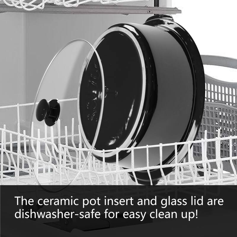 Magnifique 7 Qt Oval Dark Stainless Steel Digital Slow Cooker