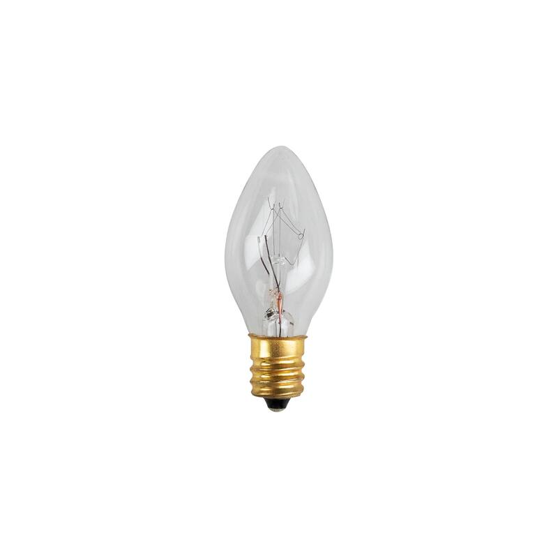 Christmas Village Replacement C7 Single Light Cord 6' White Wire - 72"