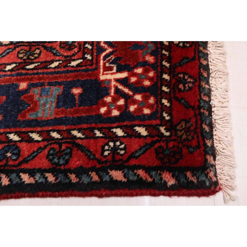 ECARPETGALLERY Hand-knotted Anatolian Vintage Dark Navy Wool Rug - 5'2 x 9'3
