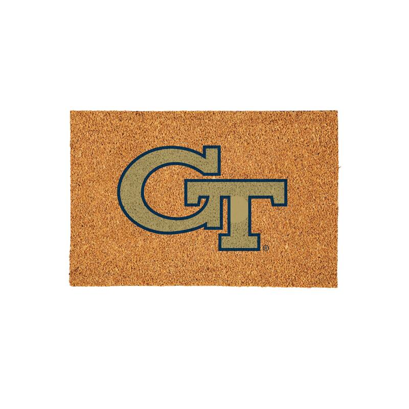 Georgia Tech Full Color Indoor/Outdoor Coir Mat