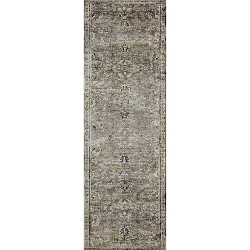 Alexander Home Isabelle Shabby Chic Vintage Distressed Printed Area Rug