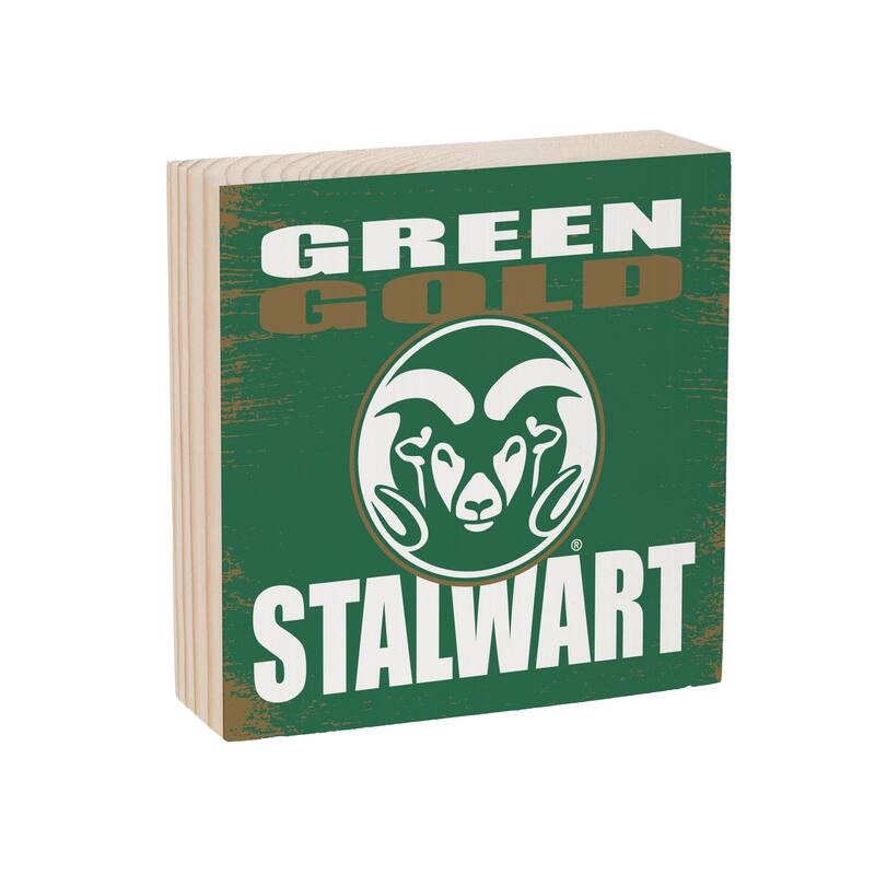 Colorado State University Wooden Tabletop Mantel Shelf Sign