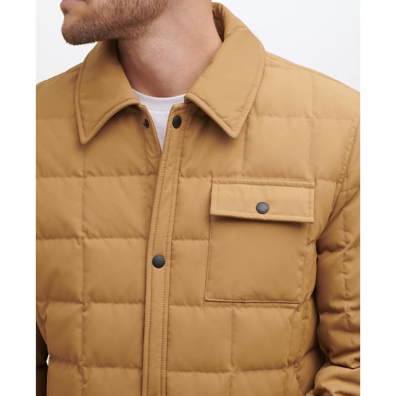 Cole Haan Men's Box Quilted Shirt Jacket