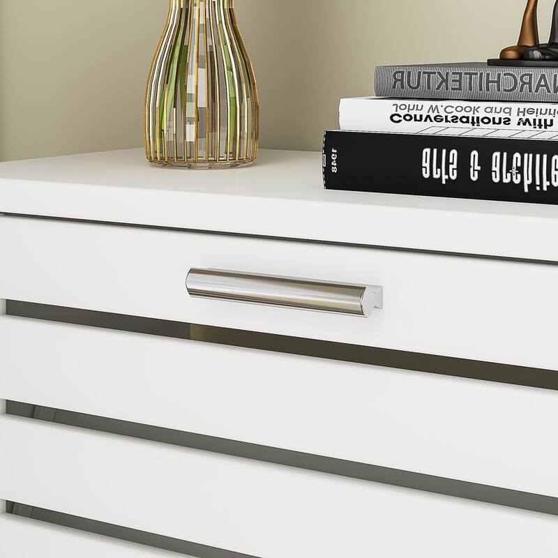 VECELO Shoe Storage Cabinet for Entryway with 3 Flip Drawers Slim Hidden Free Standing Organizer for Narrow Hallway