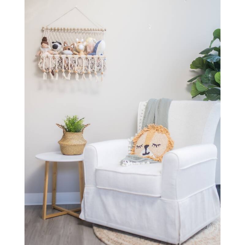 Willow Macrame Storage Wall Decor