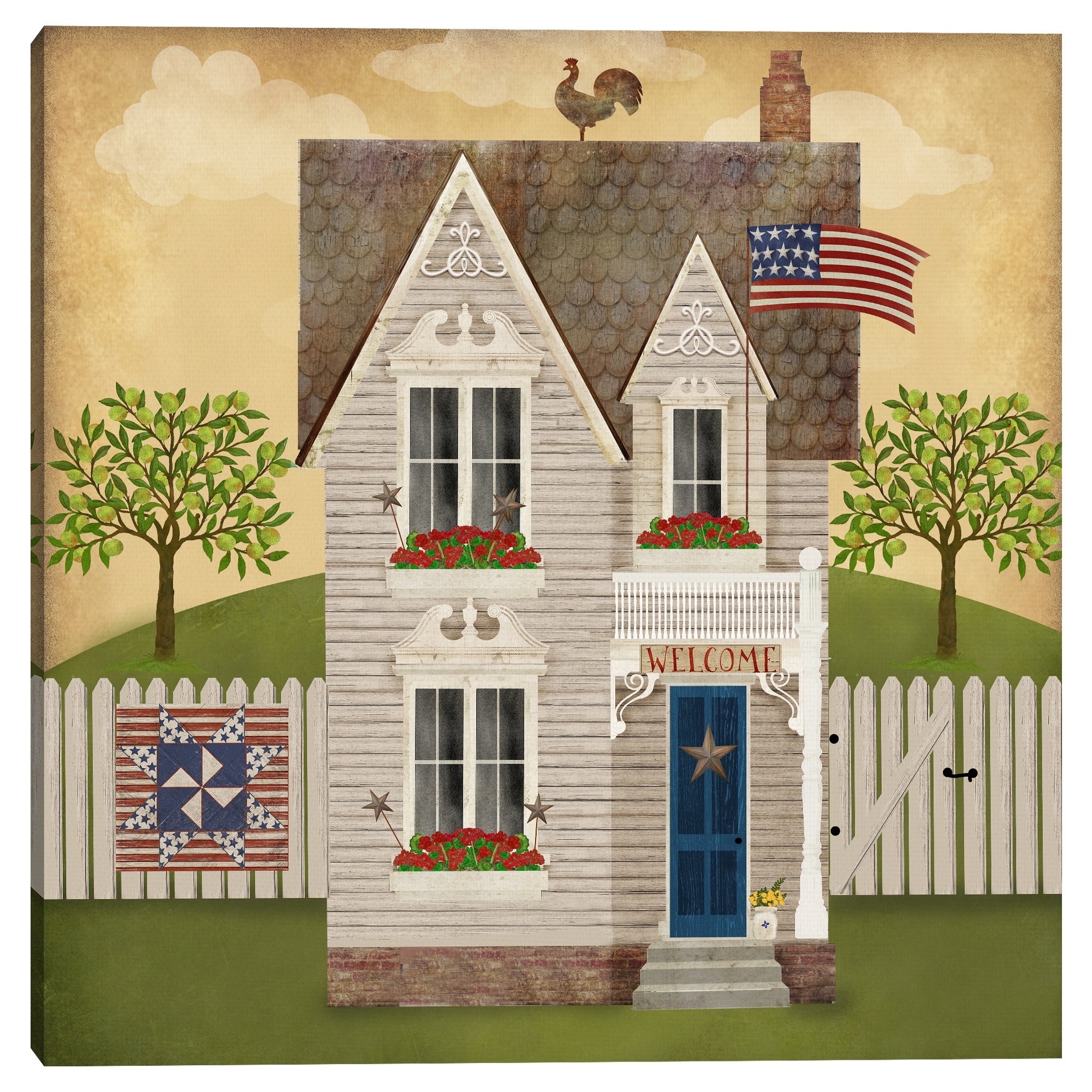 Americana Victorian by Beth Albert Canvas Art Print